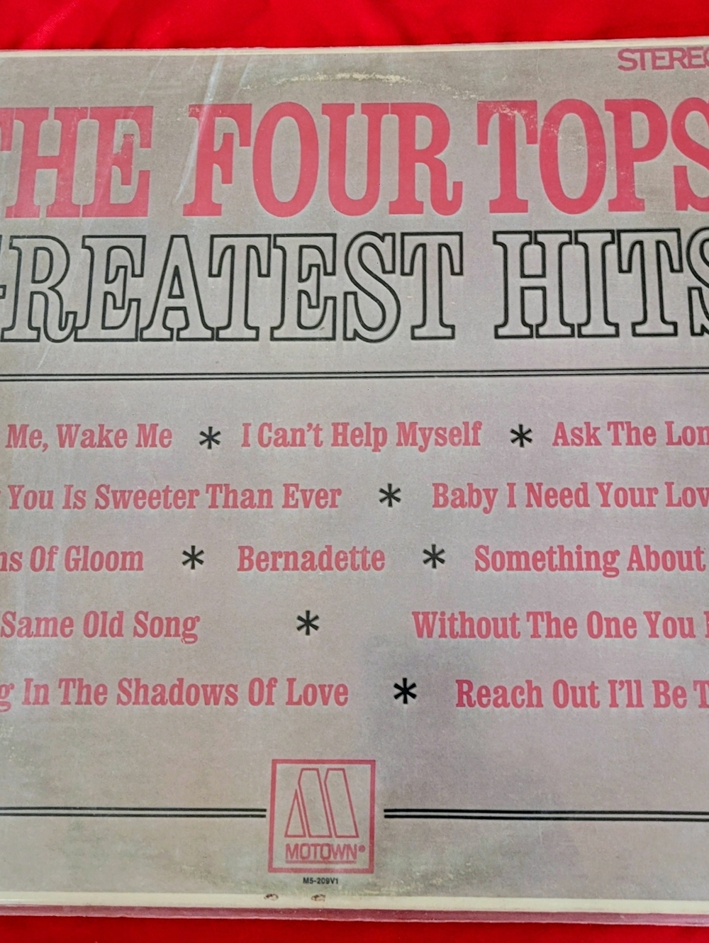 THE FOUR TOPS Greatest Hits  Motown M5-209V1  Stereo Album 1967